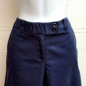 Vintage Vines Navy Blue Pants
